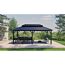 Pavillon 'Bondi 1220' schwarz 570 x 335 x 307 cm
