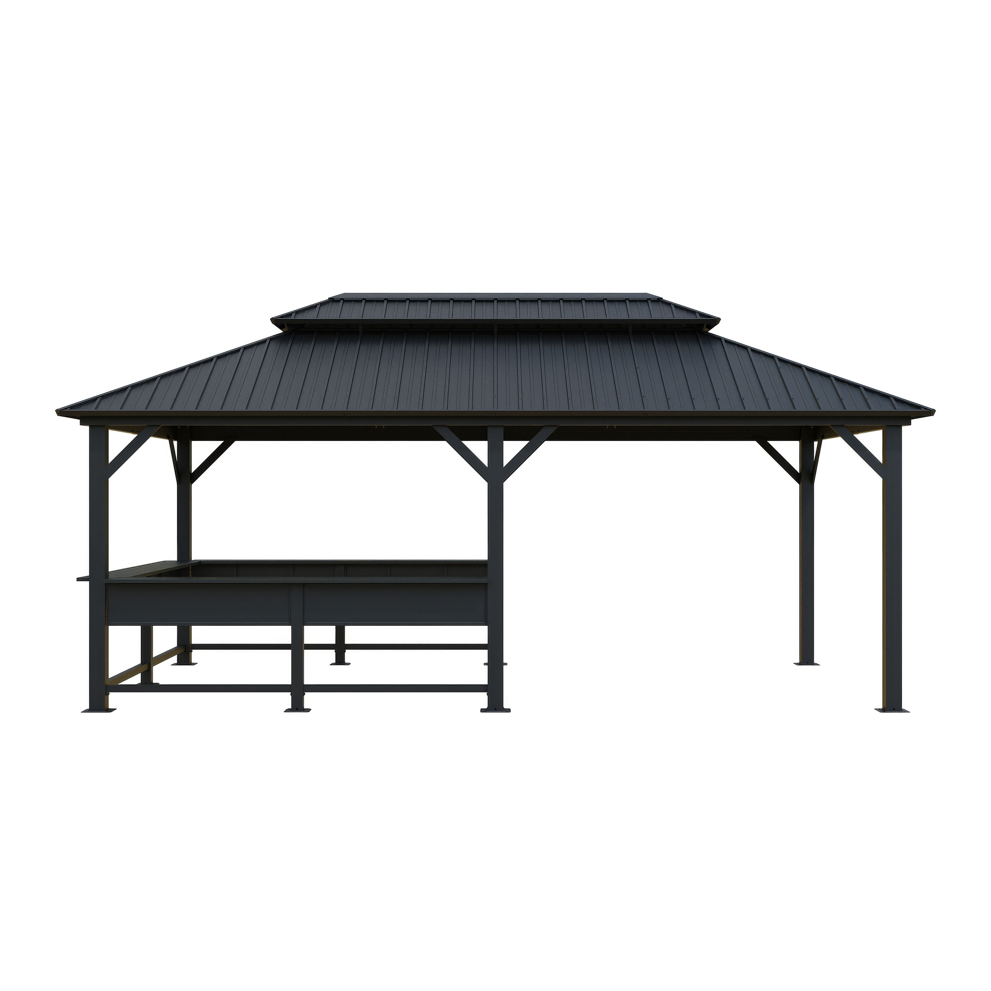 Pavillon 'Bondi 1220' schwarz 570 x 335 x 307 cm