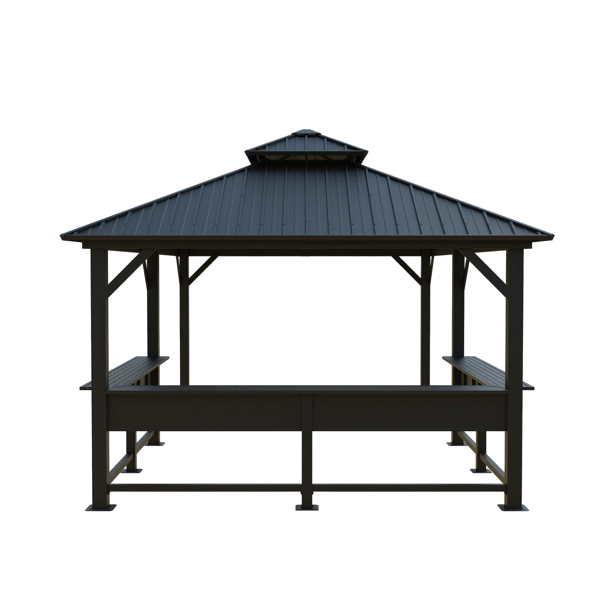 Pavillon 'Bondi 1220' schwarz 570 x 335 x 307 cm