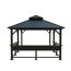 Pavillon 'Bondi 1220' schwarz 570 x 335 x 307 cm