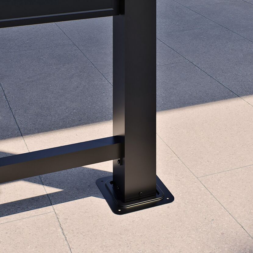 Pavillon 'Bondi 1220' schwarz 570 x 335 x 307 cm