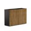 Pflanzkübel 'Deco Planter Divider L' schwarz/naturfarben 120 x 32 x 40 cm