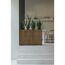 Pflanzkübel 'Deco Planter Divider L' schwarz/naturfarben 120 x 32 x 40 cm