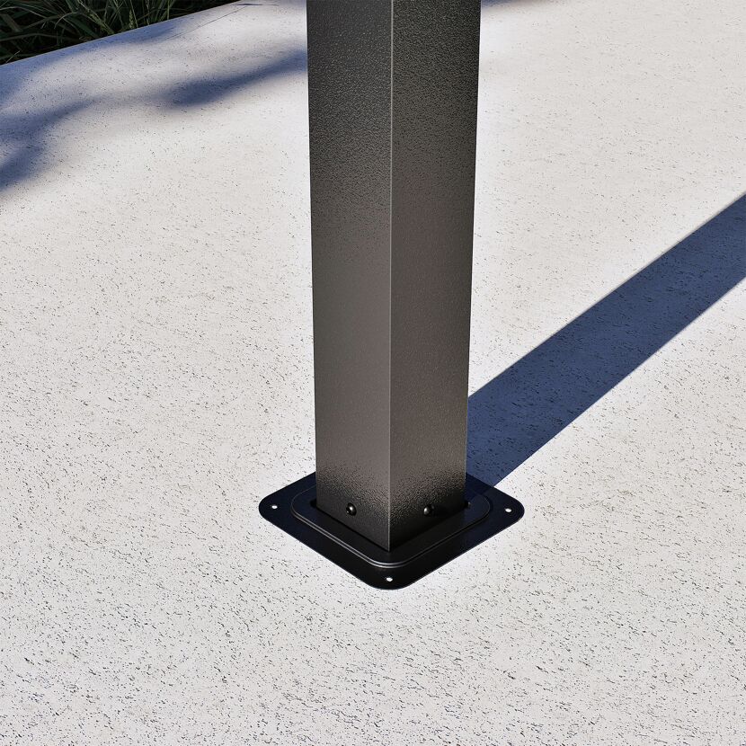 Pavillon 'London' schwarz 423 x 298 x 310 cm, mit Moskitonetzen