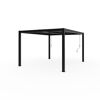 Pergola 'Milo 1012' schwarz 357 x 288 x 225 cm, mit verstellbare Lamellen
