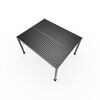 Pergola 'Milo 1012' schwarz 357 x 288 x 225 cm, mit verstellbare Lamellen