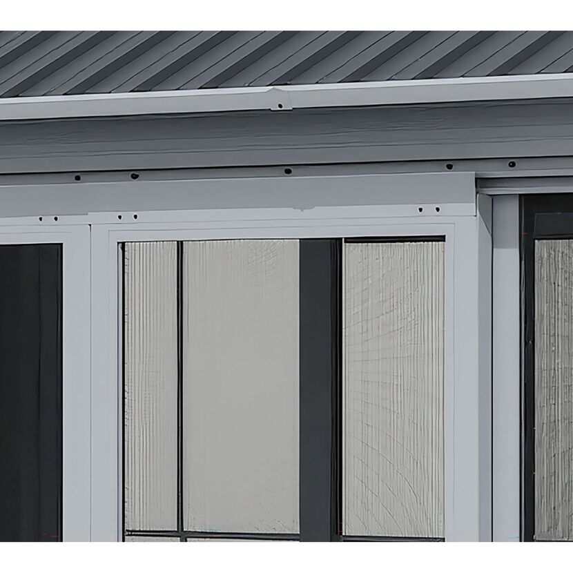 Pavillon 'Olan 1017' grau/schwarz 494 x 283 x 291 cm, mit Moskitoschutz