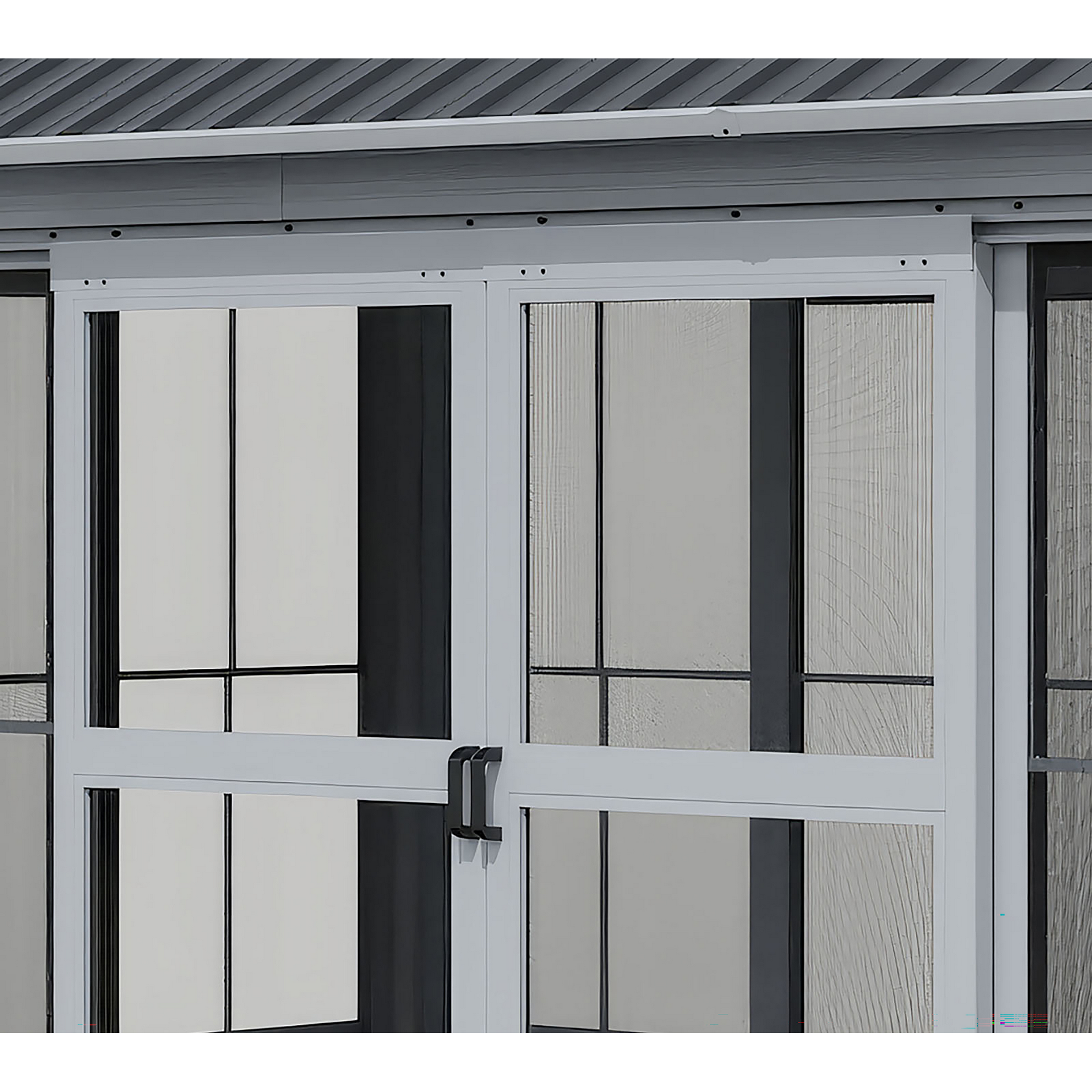 Pavillon 'Olan 1017' grau/schwarz 494 x 283 x 291 cm, mit Moskitoschutz