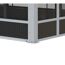 Pavillon 'Olan 1017' grau/schwarz 494 x 283 x 291 cm, mit Moskitoschutz