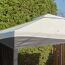 Pavillon 'Malta 1010' schwarz/grau 300 x 300 x 271 cm, mit Moskitonetzen und Vorhangset