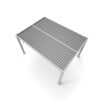 Pergola 'Hana 1013' creme 400 x 300 x 225 cm, mit verstellbare Lamellen