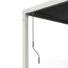 Pergola 'Hana 1013' creme 400 x 300 x 225 cm, mit verstellbare Lamellen