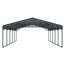 Doppelcarport 'Kopenhagen L' grau 597 x 791 cm