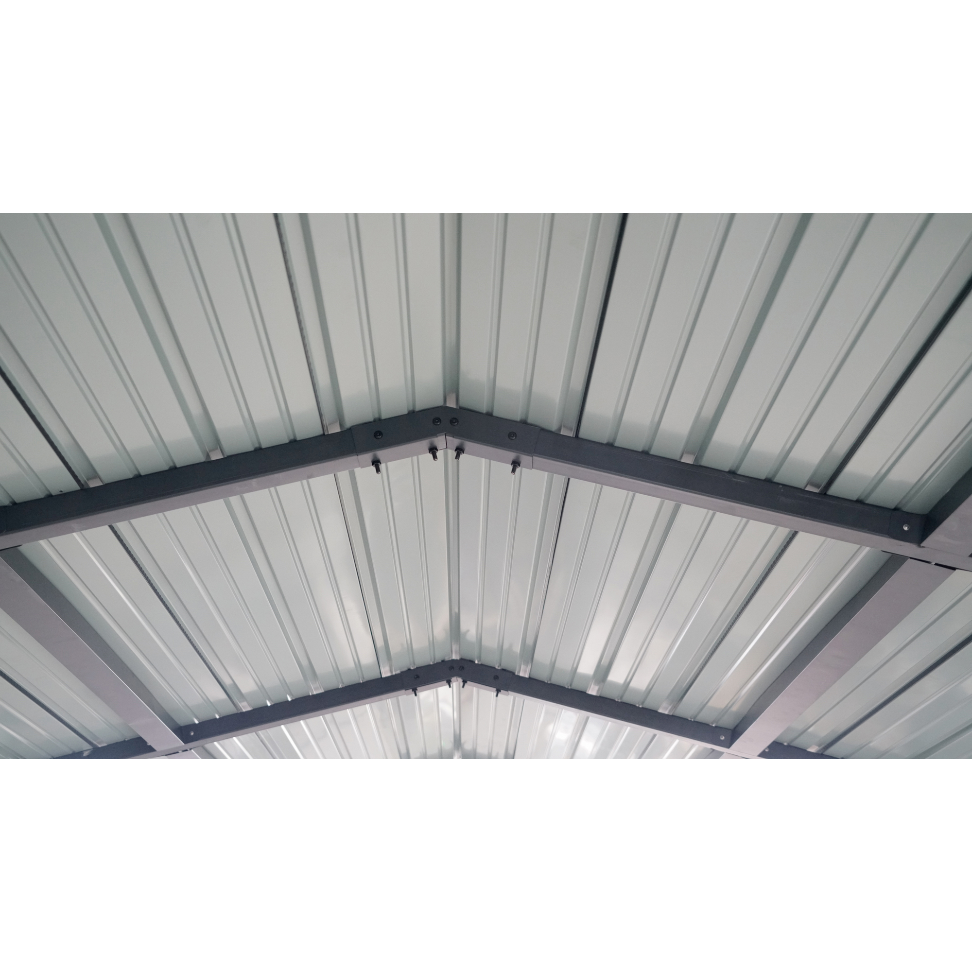 Doppelcarport 'Kopenhagen L' grau 597 x 791 cm