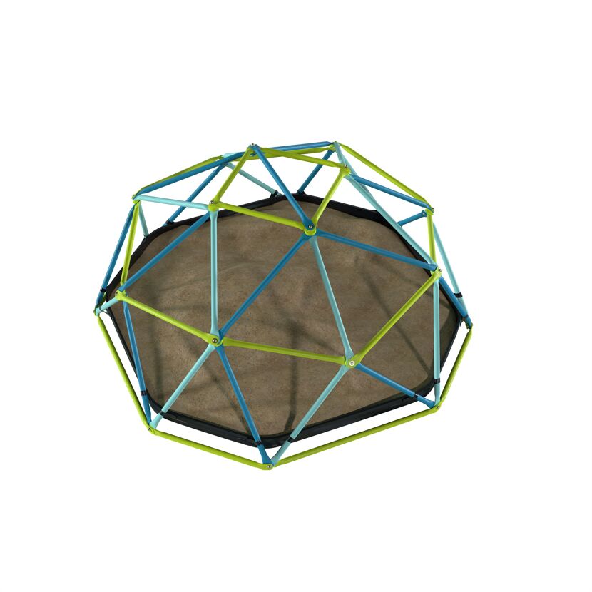 Klettergerüst 'Metal Dome' Stahl blau 188 x 78 x 188 cm mit Sandkasten