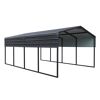Einzelcarport 'Kopenhagen M' grau 366 x 596 cm