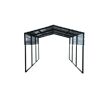 Einzelcarport 'Kopenhagen S' grau 305 x 451 cm