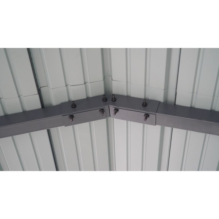 Einzelcarport 'Kopenhagen S' grau 305 x 451 cm