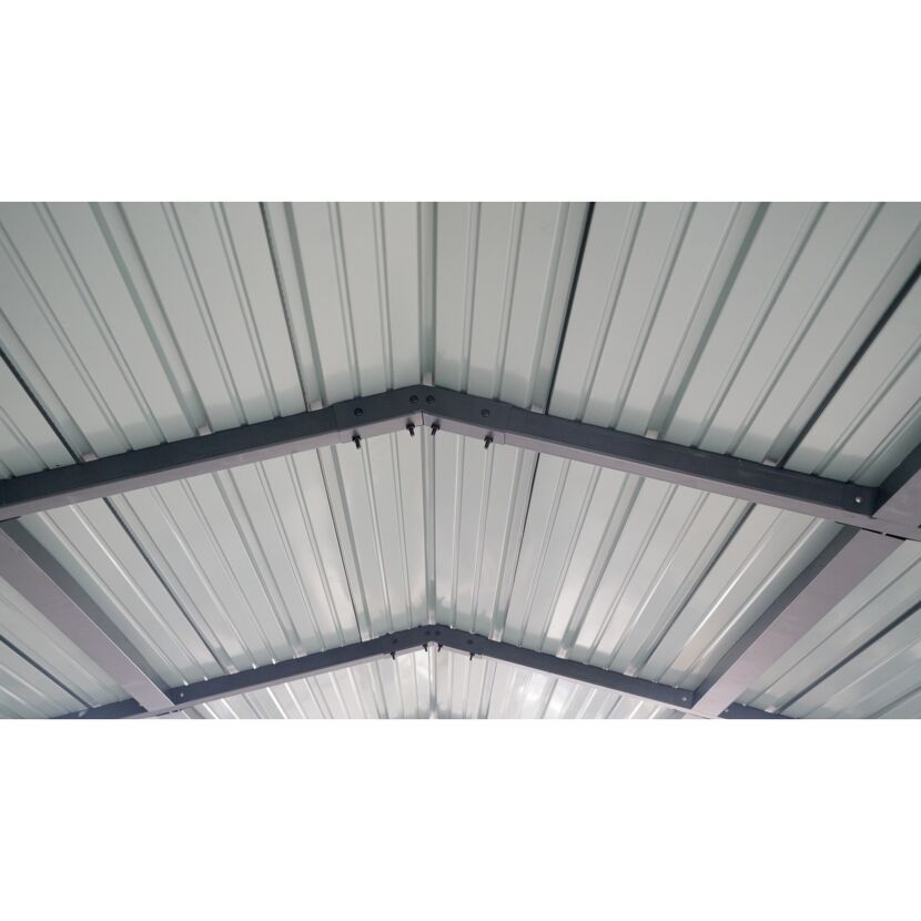 Einzelcarport 'Kopenhagen S' grau 305 x 451 cm