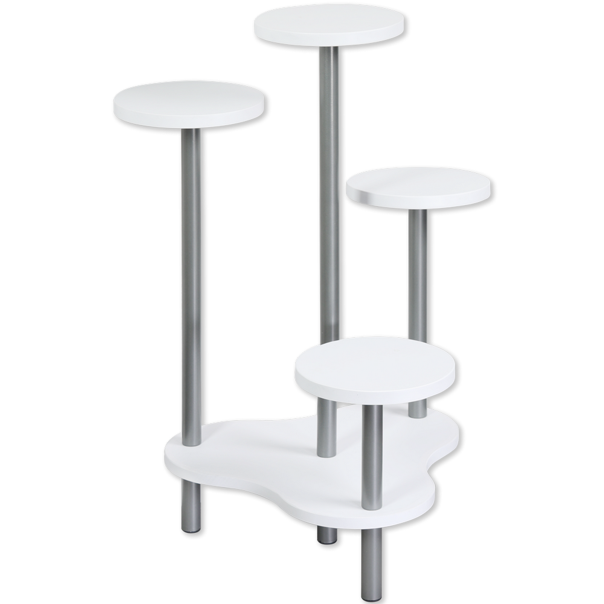 Blumenständer weiß 64,5 x 72,5 x 46 cm