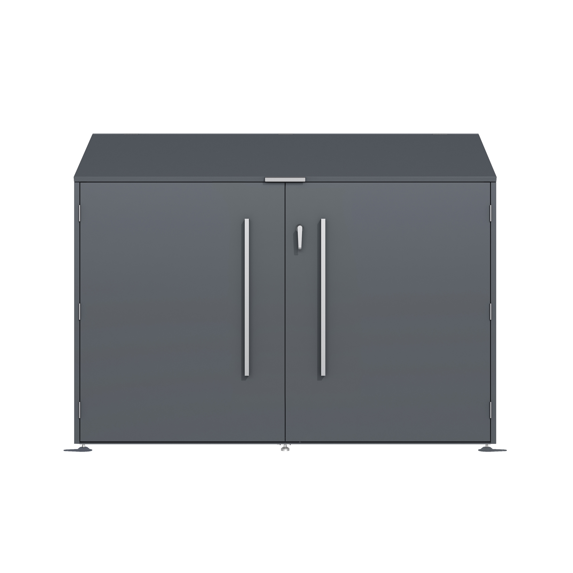 Fahrradgarage 'Linea' Stahl anthrazit 200 x 100 x 154 cm