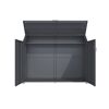 Fahrradgarage 'Linea' Stahl anthrazit 200 x 100 x 154 cm