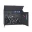 Fahrradgarage 'Linea' Stahl anthrazit 200 x 100 x 154 cm
