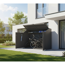 Fahrradgarage 'Linea' Stahl anthrazit 200 x 100 x 154 cm