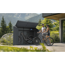 Fahrradgarage 'Linea' Stahl anthrazit 200 x 100 x 154 cm