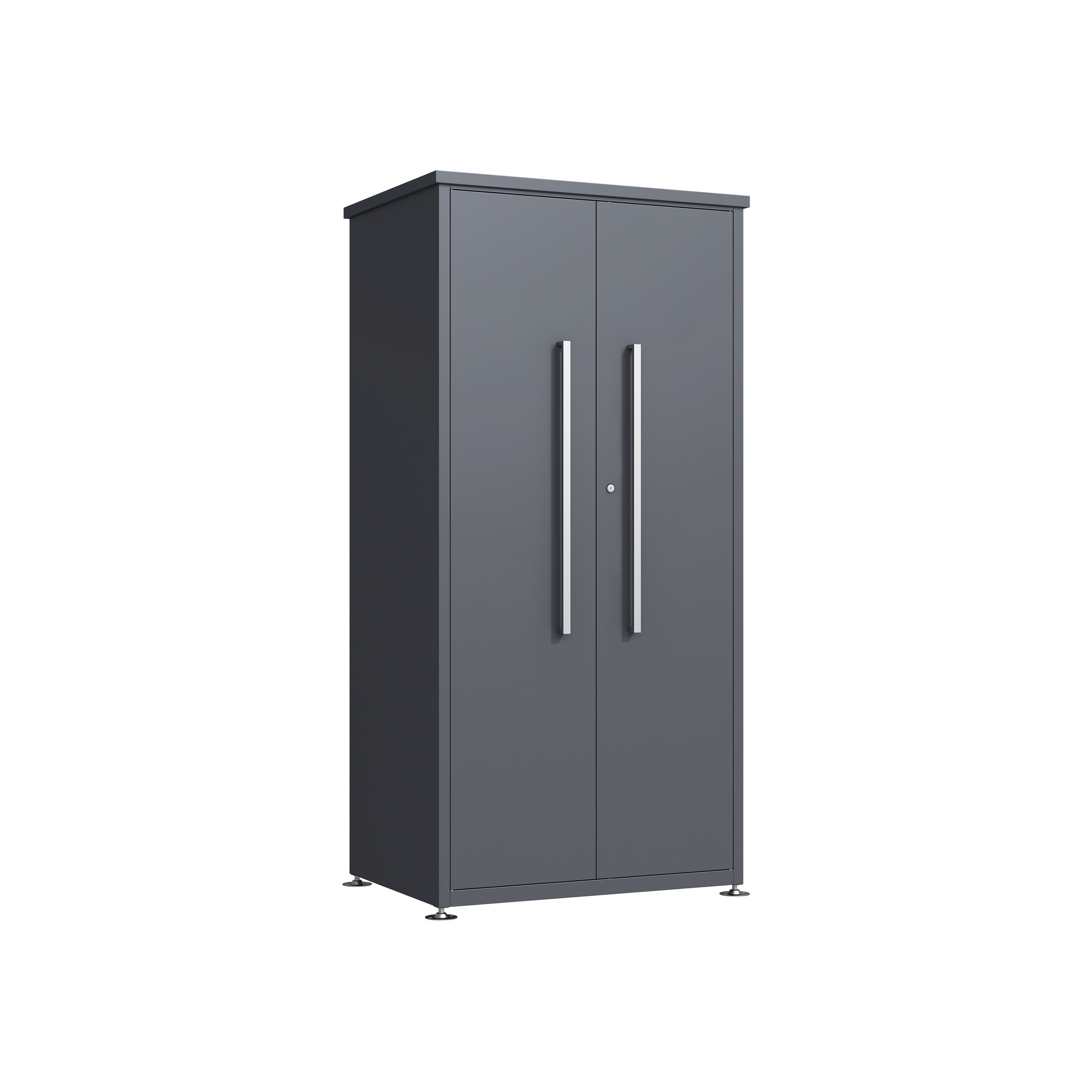 Gartenschrank 'Capsa' mit Zubehör anthrazit 90 x 65 x 187 cm