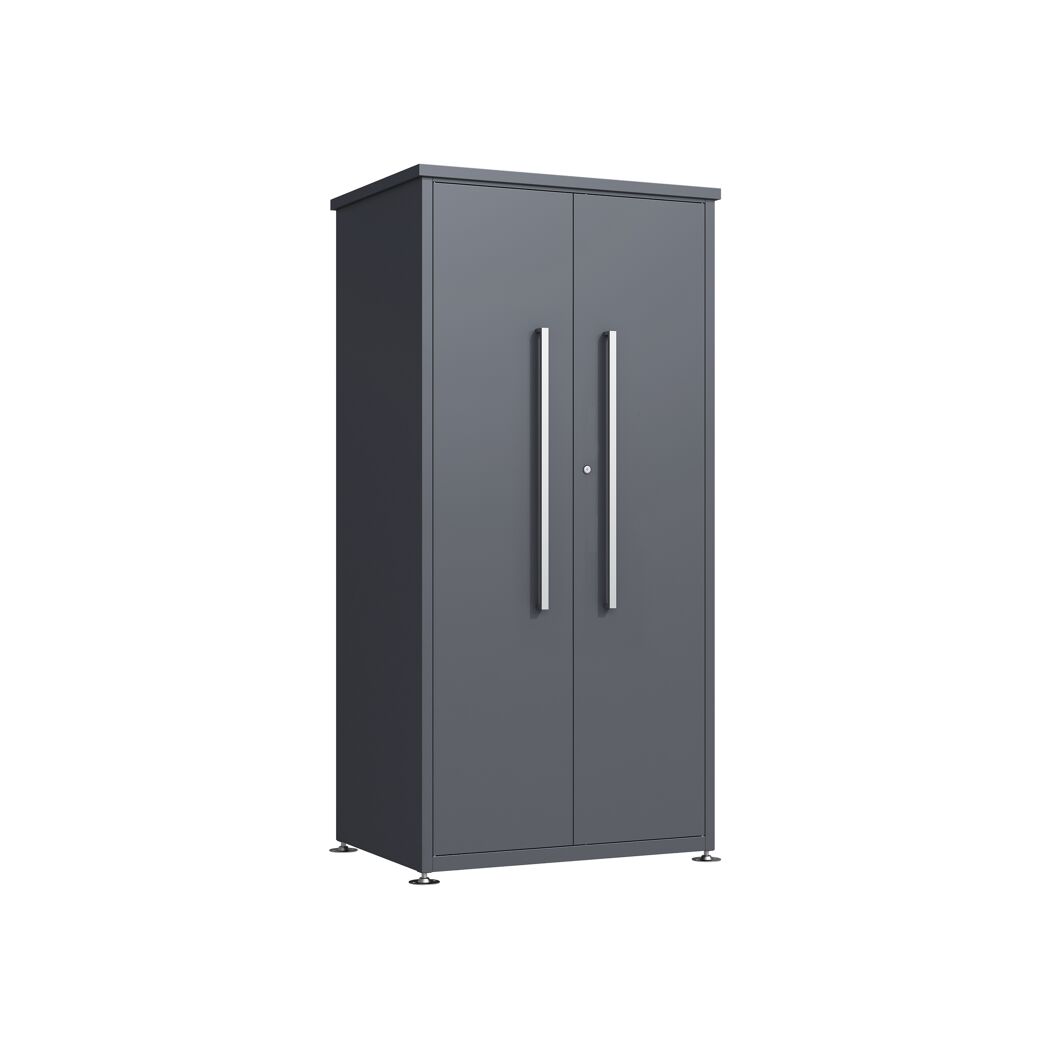 Gartenschrank 'Capsa' mit Zubehör anthrazit 90 x 65 x 187 cm
