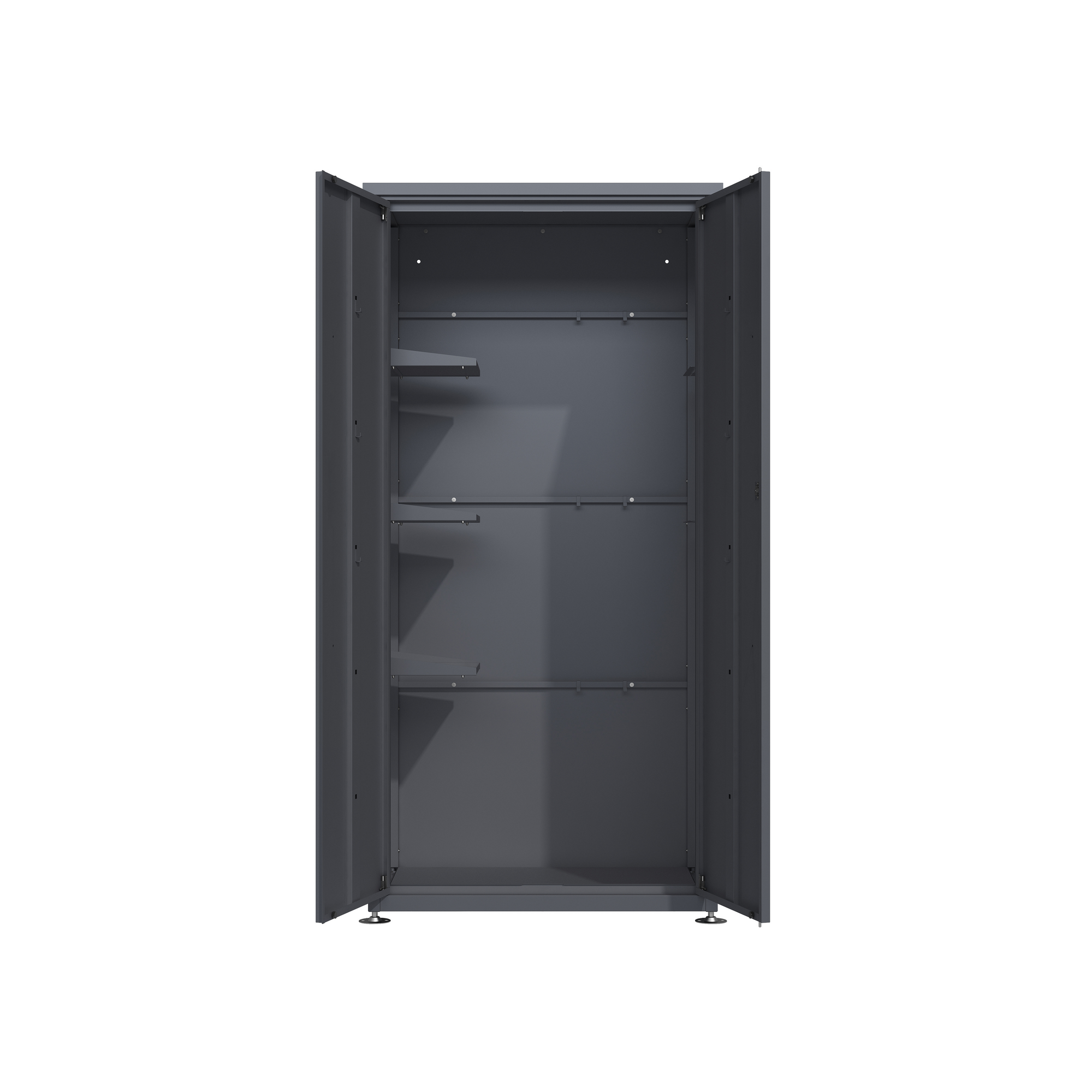 Gartenschrank 'Capsa' mit Zubehör anthrazit 90 x 65 x 187 cm