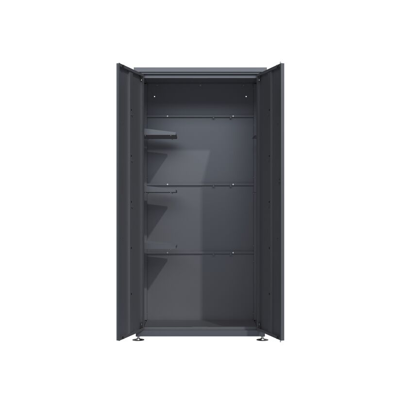 Gartenschrank 'Capsa' mit Zubehör anthrazit 90 x 65 x 187 cm