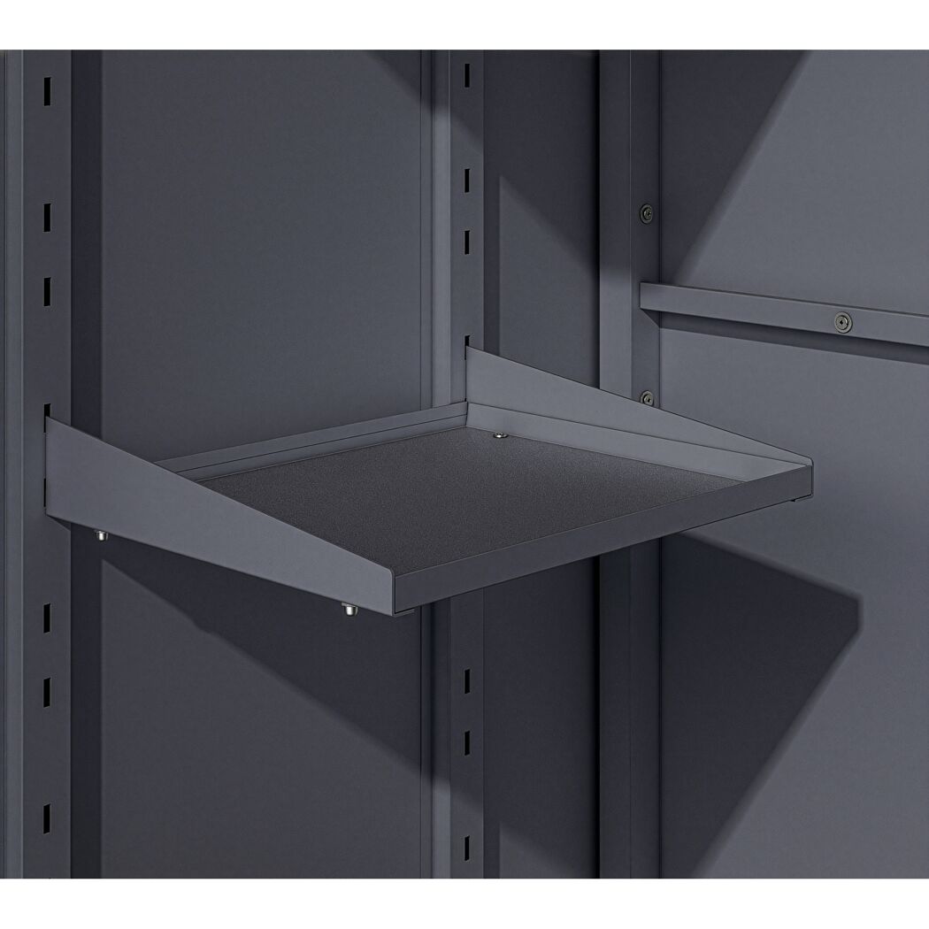 Gartenschrank 'Capsa' mit Zubehör anthrazit 90 x 65 x 187 cm