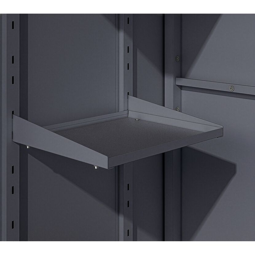 Gartenschrank 'Capsa' mit Zubehör anthrazit 90 x 65 x 187 cm