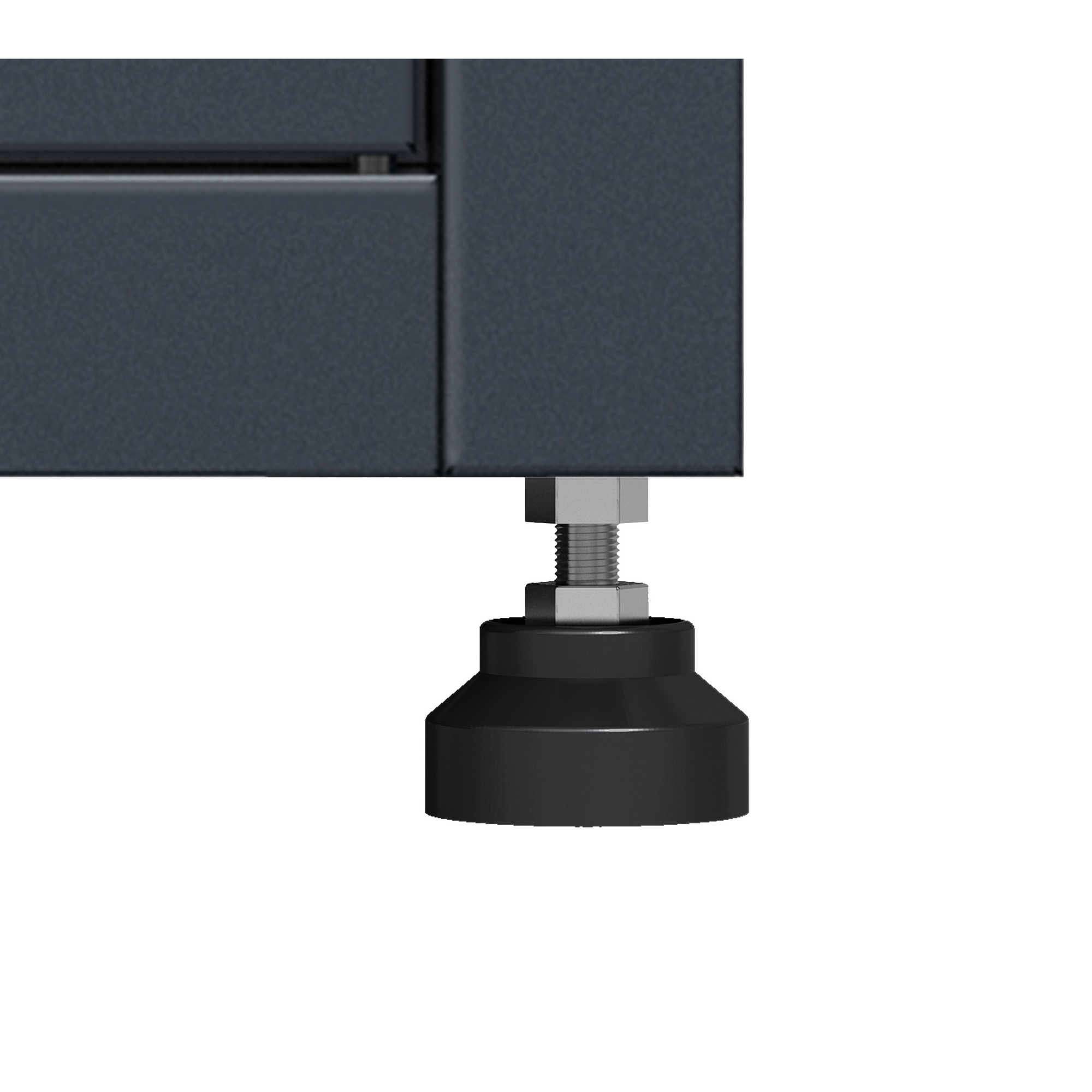 Hochbeet 'Plexa Plus' Stahl anthrazit mit Frühbeetaufsatz und Stauraum 100 x 50 x 120 cm