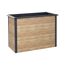 Hochbeet 'Primus-Multi Plus M' Stahl anthrazit/Holzoptik mit Frühbeetaufsatz 100 x 50 x 113 cm