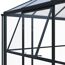 Gewächshaus 'Suprema XL' Polycarbonat 421 x 284 x 262 cm schwarz