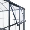 Gewächshaus 'Suprema M' Polycarbonat 284 x 215 x 243 cm schwarz