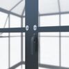 Gewächshaus 'Suprema M' Polycarbonat 284 x 215 x 243 cm schwarz