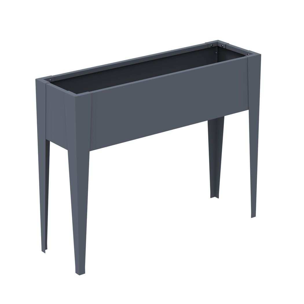 Hochbeet 'Vedura L' Stahl anthrazit 109 x 40 x 80 cm