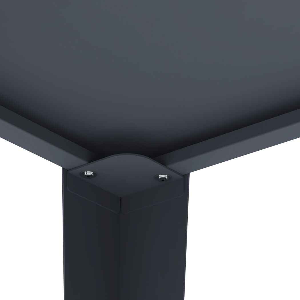 Hochbeet 'Vedura L' Stahl anthrazit 109 x 40 x 80 cm