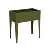 Hochbeet 'Vedura S' Stahl olivfarben 74 x 40 x 80 cm
