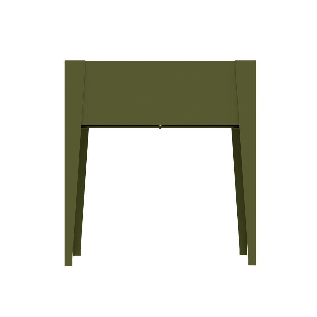 Hochbeet 'Vedura S' Stahl olivfarben 74 x 40 x 80 cm