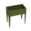 Hochbeet 'Vedura S' Stahl olivfarben 74 x 40 x 80 cm