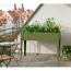 Hochbeet 'Vedura M' Stahl olivfarben 100 x 50 x 80 cm