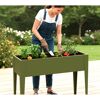 Hochbeet 'Vedura M' Stahl olivfarben 100 x 50 x 80 cm