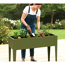 Hochbeet 'Vedura M' Stahl olivfarben 100 x 50 x 80 cm