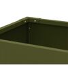 Hochbeet 'Vedura M' Stahl olivfarben 100 x 50 x 80 cm