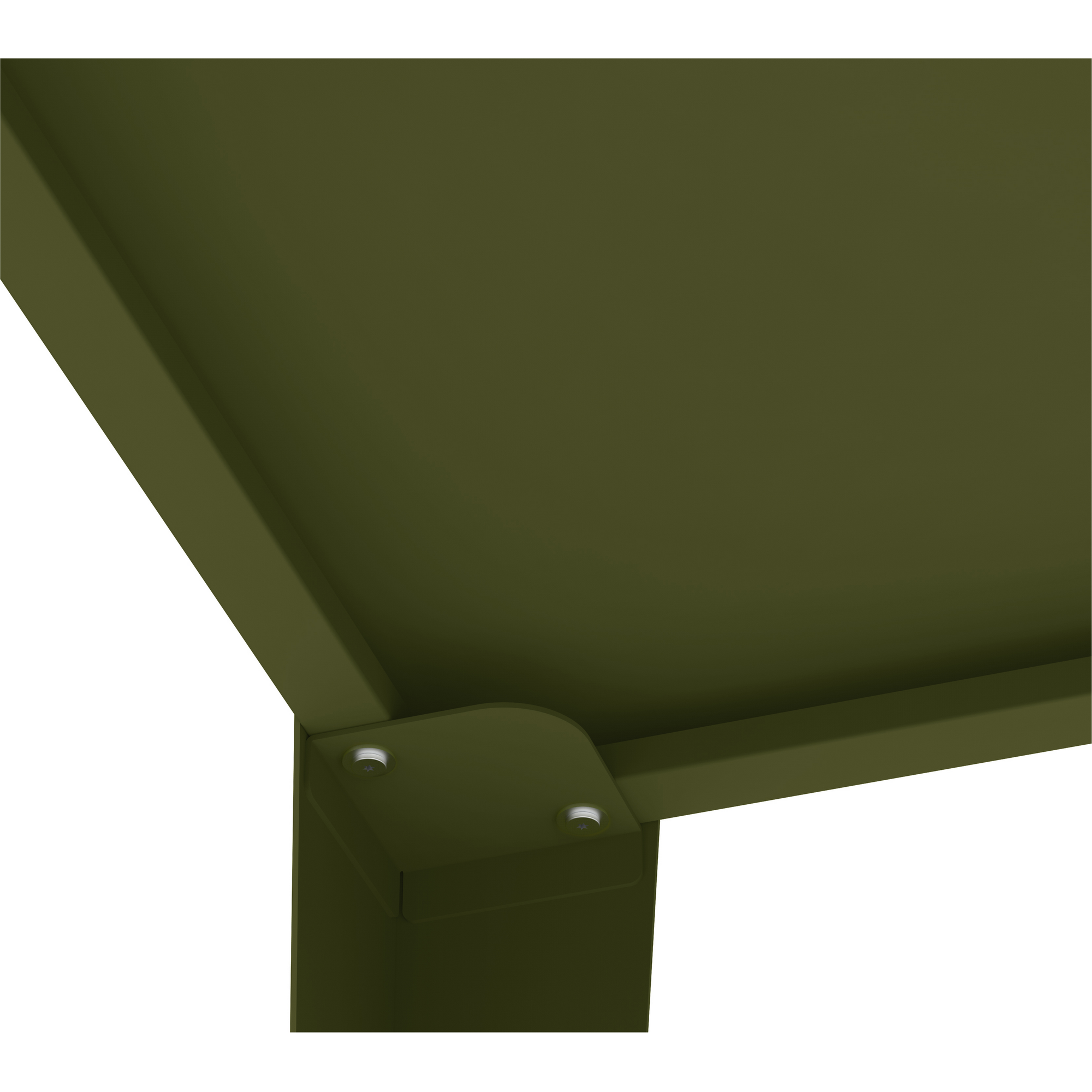 Hochbeet 'Vedura M' Stahl olivfarben 100 x 50 x 80 cm